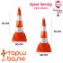 PVC Trafik Konisi 70 cm Çift Reflektörlü
